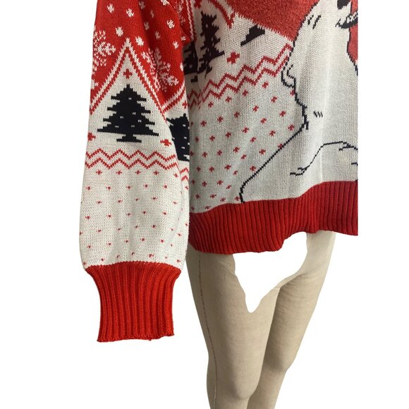 Coca-Cola Polar Bear Ugly Christmas Sweater XS Red/White Coca-Cola Logo - Picture 3 of 11